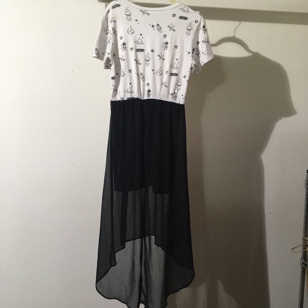 Space aliens high low dress